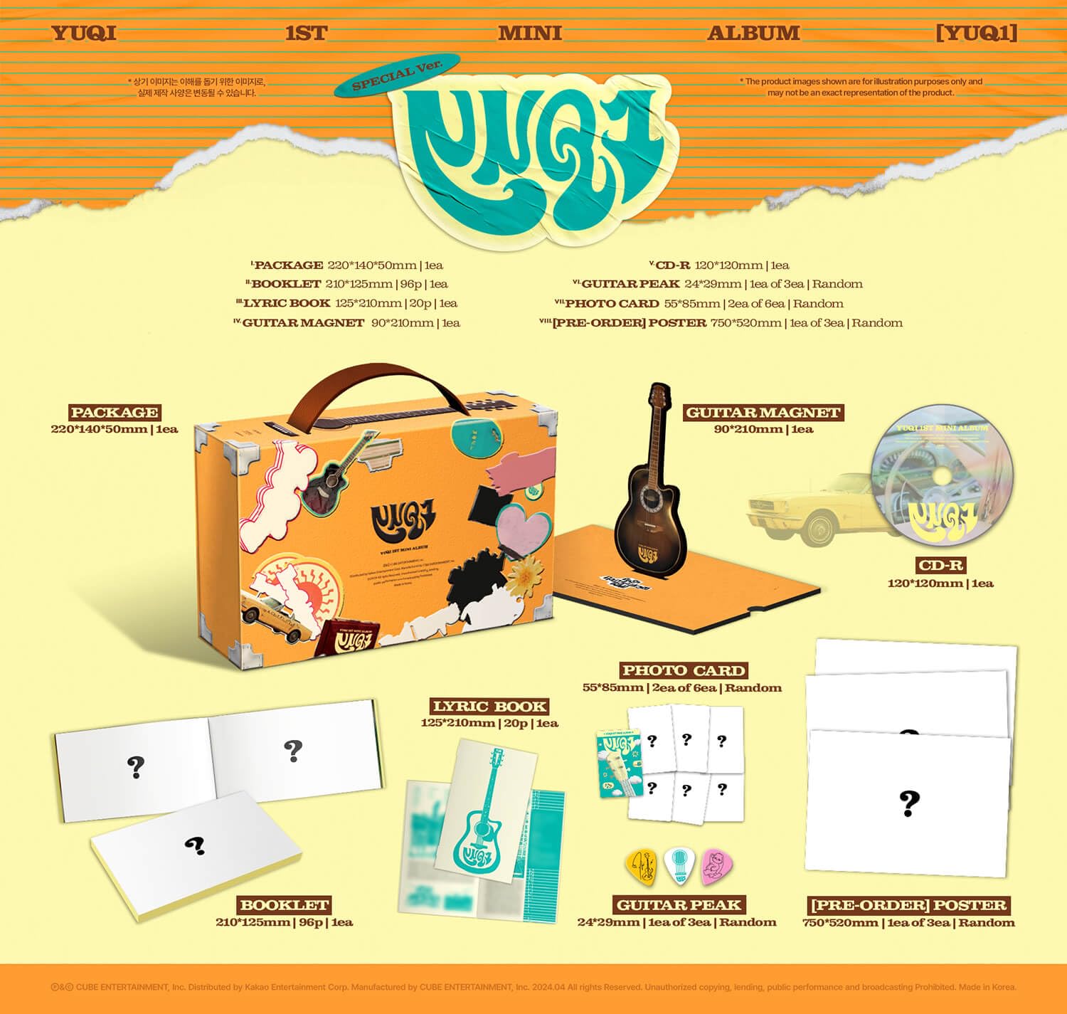 Dreamus YUQ1 YUQI (G)I-DLE Album 1st Mini Album SPECIAL Ver. + POB + Freebies BolsVos - K-POP Authentic Made In Korea