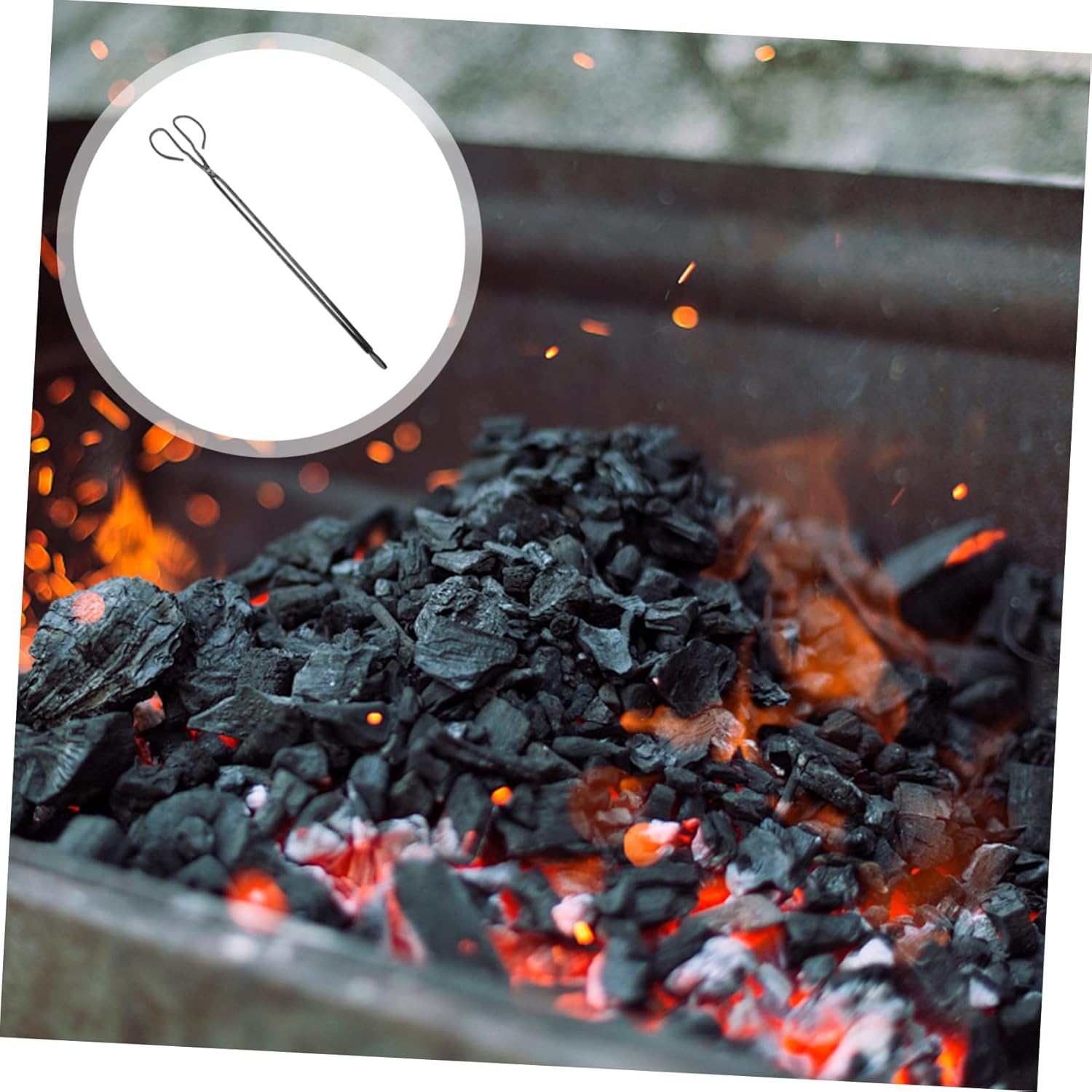 Outdoor Fireplace Logs Clip Sturdy Grill Tongs Bbq Clamp Comfortable Grip for Home Restaurant