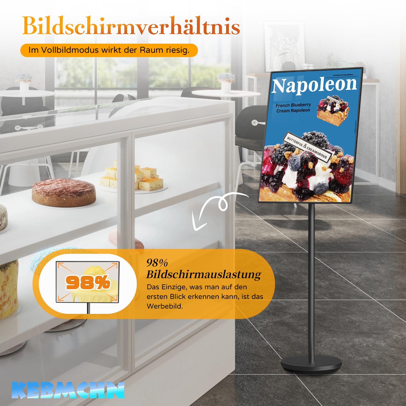 A2 Aufsteller| Plakatständer | Informationsständer |Schwerlast Präsentationsständer Menü Ständer Kundenstopper Werbeständer Schildhalter Flipchart Ständer(Schwarz）
