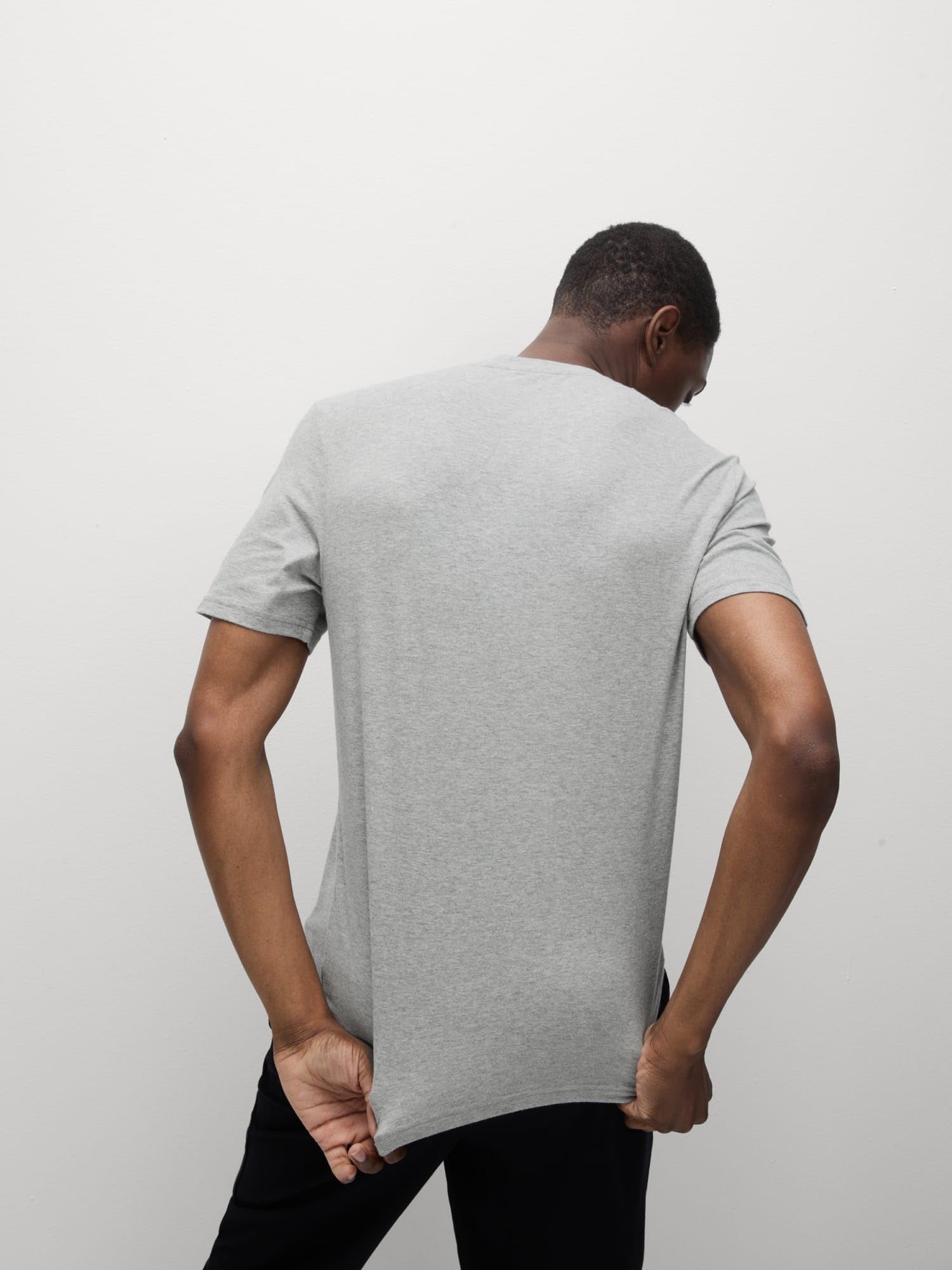 Marks & Spencer Pyjama Homme en Pur Coton, Coupe Standard, Taille à Cordon, avec Poches