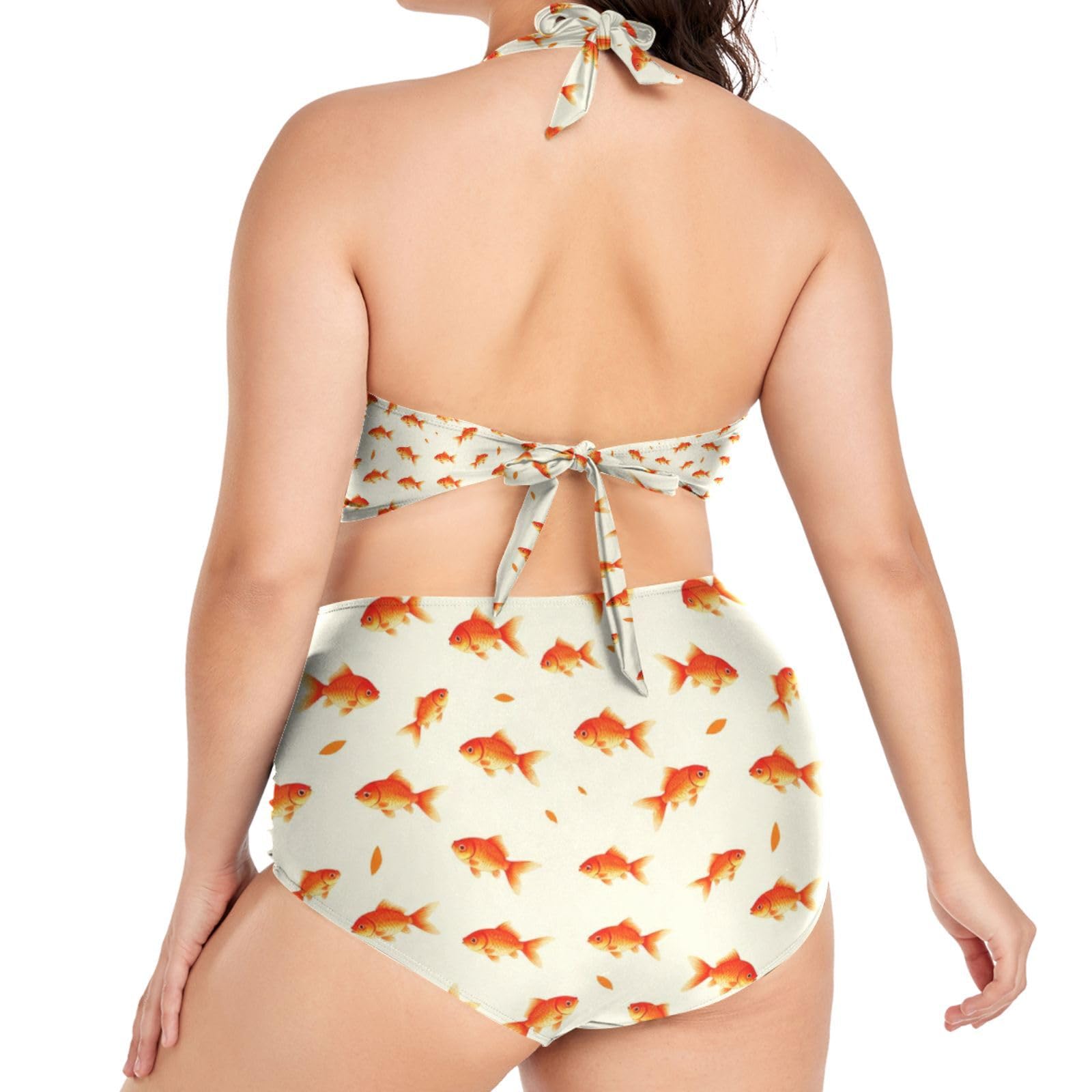 FRODOTGV Curvy Maillot de bain deux pièces pour femme L-4XL