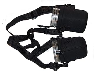 Masun Shine Mason jar Sling - Sleeve Carrier Holder Strap Purse, Fits Wide, and regular mouth jars (Pint Black Sling 2 Pack)