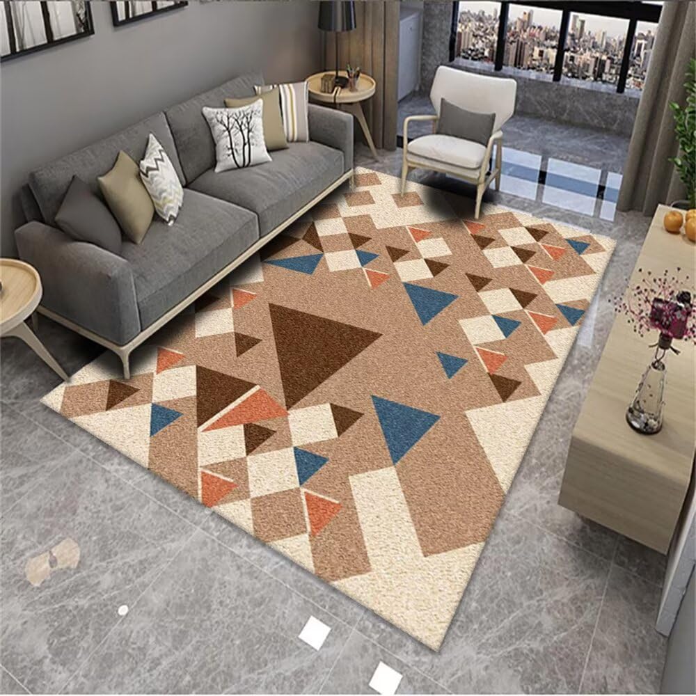 Tapis Sol Bureau Intérieur Géométrique Moderne, Sûr, Respectueux De l'environnement, Antidérapant Et Facile À Entretenir Tapis Salon Grande Taille Multicolore Tapis Gaming Tapis Anti Derapant
