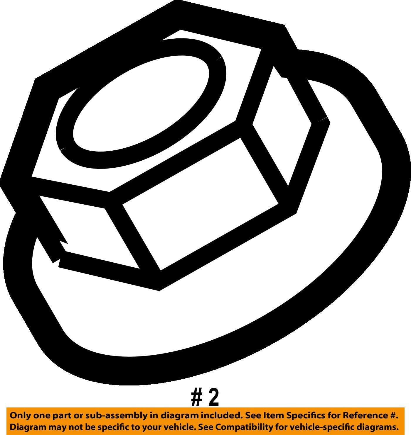 General Motors NUT 11609634, OEM, Right Hand, Class 2A, 1.25mm Pitch, 12mm Groove, Limited Warranty
