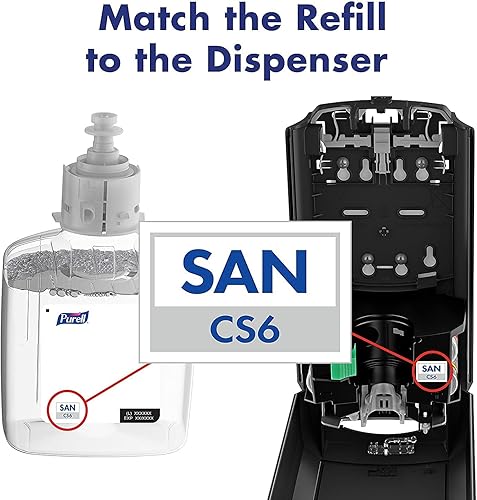 Miniatura 6 de GOJO Purell 6534-01 CS6 Dispensador de jabón sin contacto, grafito