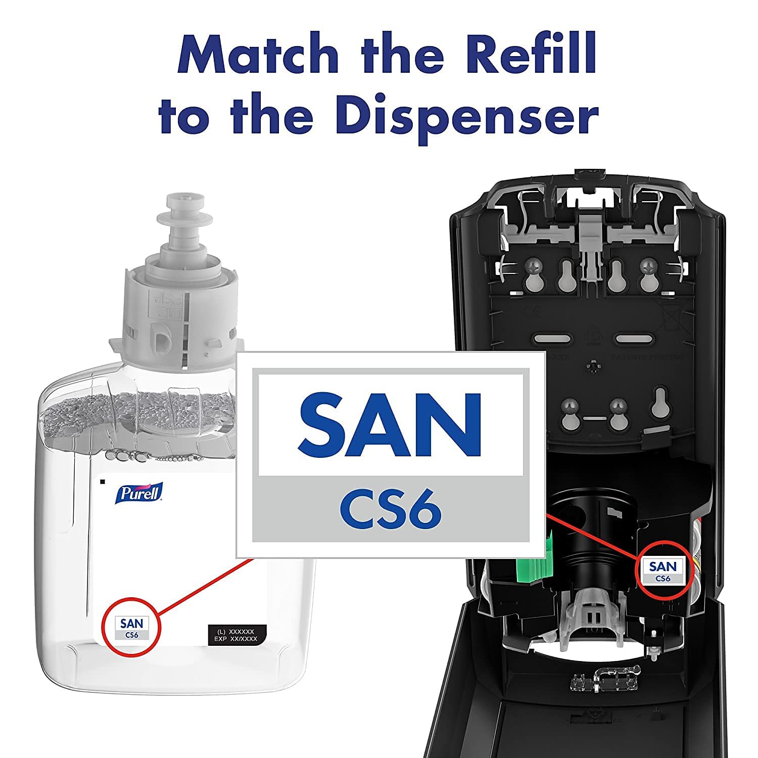 PURELL CS6 Automatic Hand Sanitizer Dispenser, Graphite, for 1200 mL PURELL CS6 Hand Sanitizer Refills (Pack of 1) - 6524-01