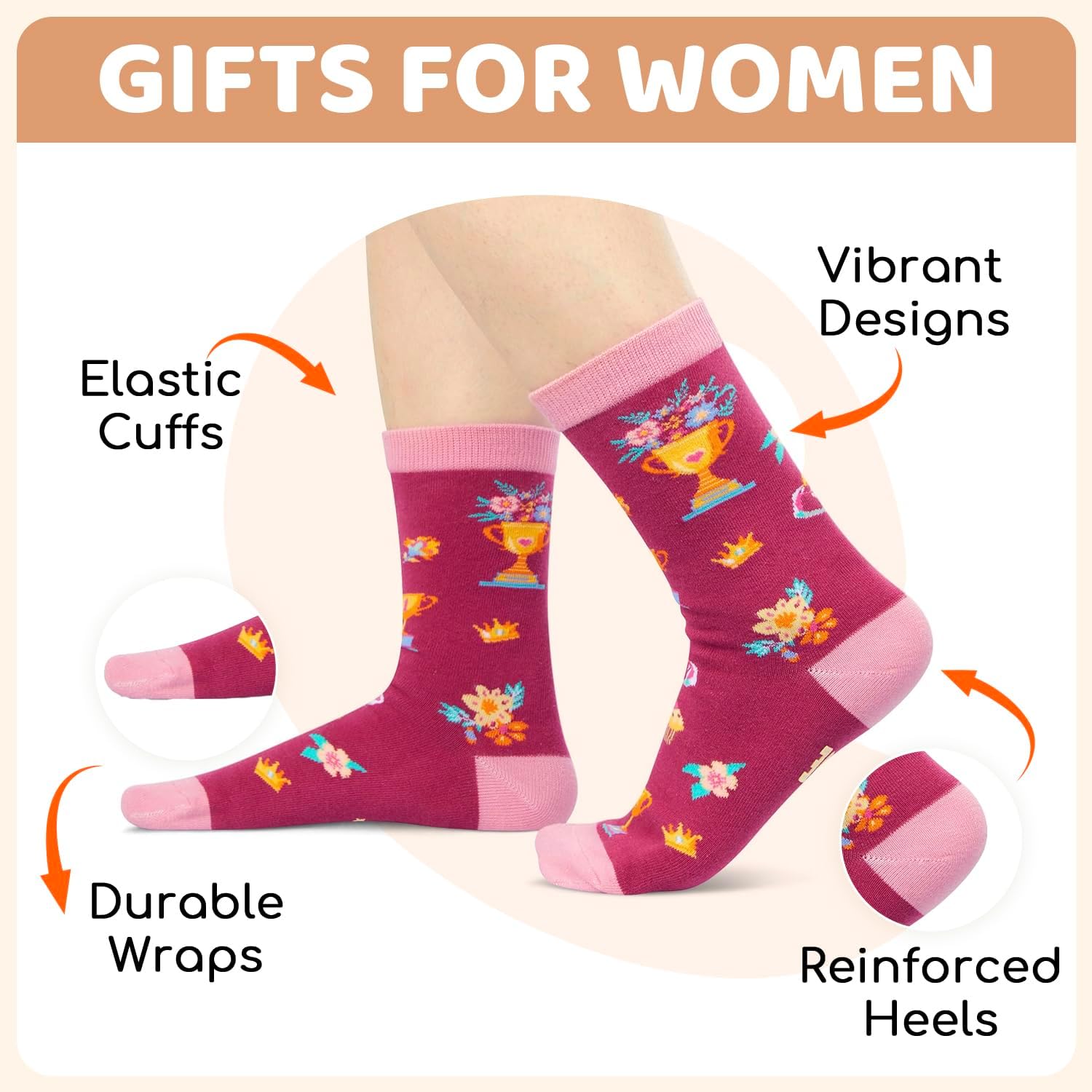 HAPPYPOP Mothers Day Gifts Socks - Gifts for Mom Aunt, Mother Auntie Socks - Image 3