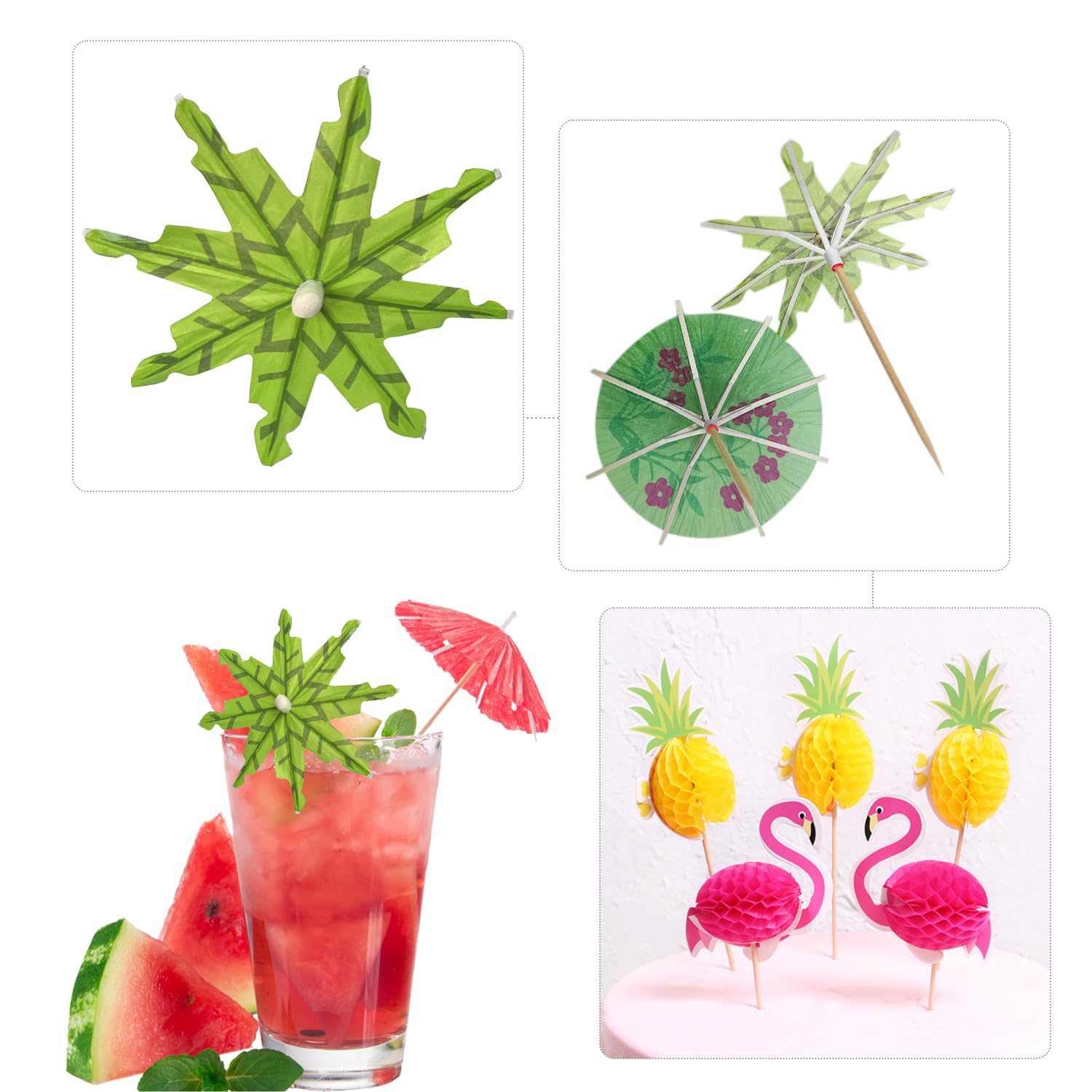 65 Pièces Accessoires Cocktail Colorés – Décorations Fête Été Mariage