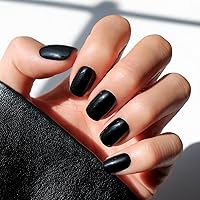 Vista 7 de Glamnetic - Confetti Uñas postizas semitransparentes, cortas en forma de almendra, calidad de salón 15 tamaños - Kit de 30 uñas con pegamento