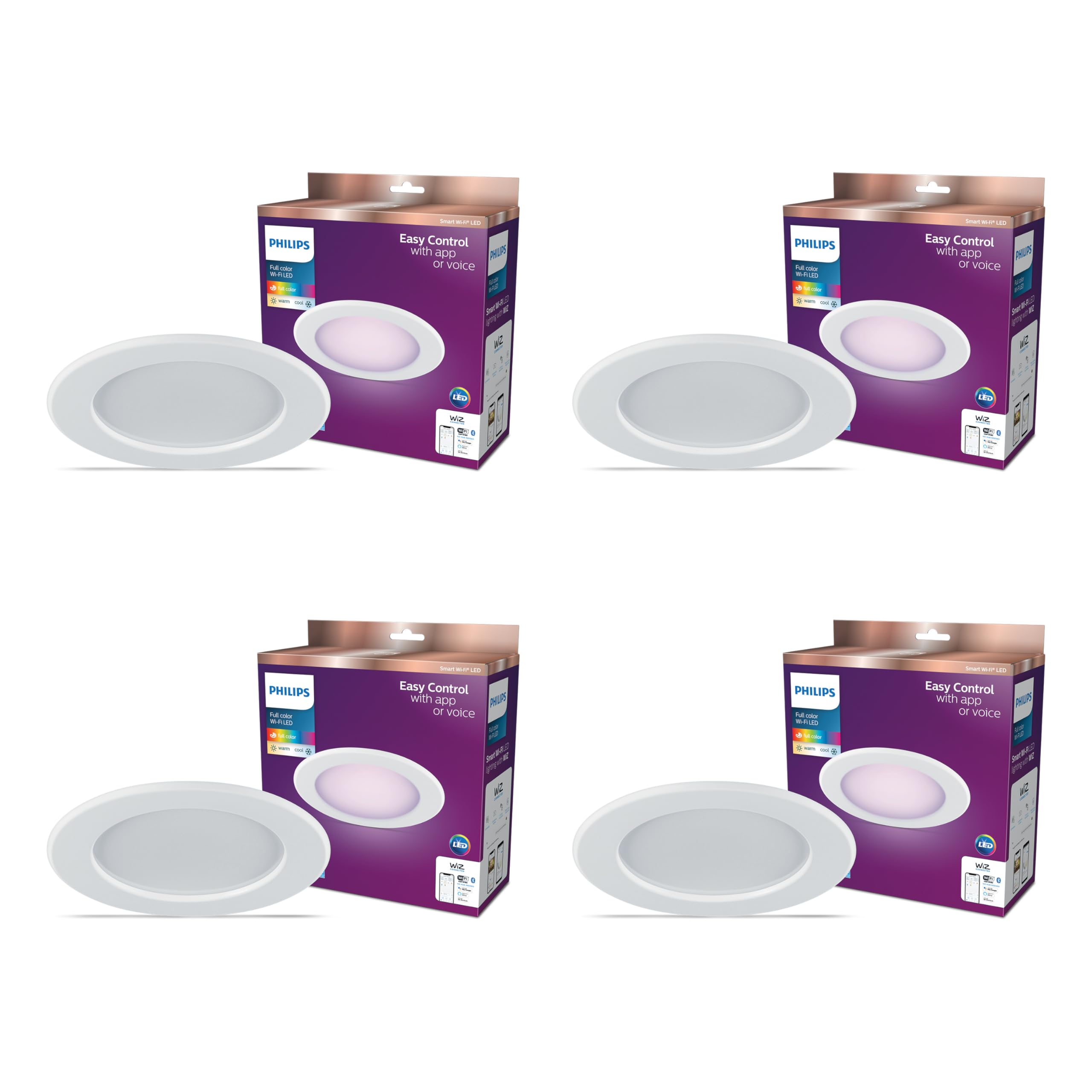 Philips Smart 5-6 Inch Retrofit Recessed Downlight 4-Pack, 1150
