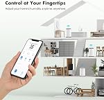 80 Pint Dehumidifier for Basement, 50 Pint DOE, Drain Hose, 5000 Sq Ft | 80 pint max, 50 pint DOE basement dehumidifier; app control, turbo mode, 8L tank, washable filter and continuous drain hose.
