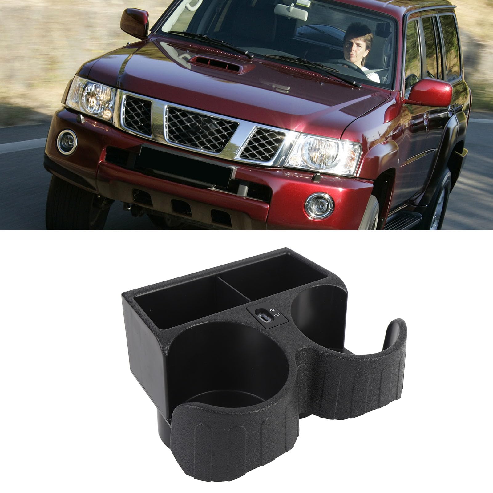 Car Cup Bottle Holder Heatproof Multifunctional Design with USB