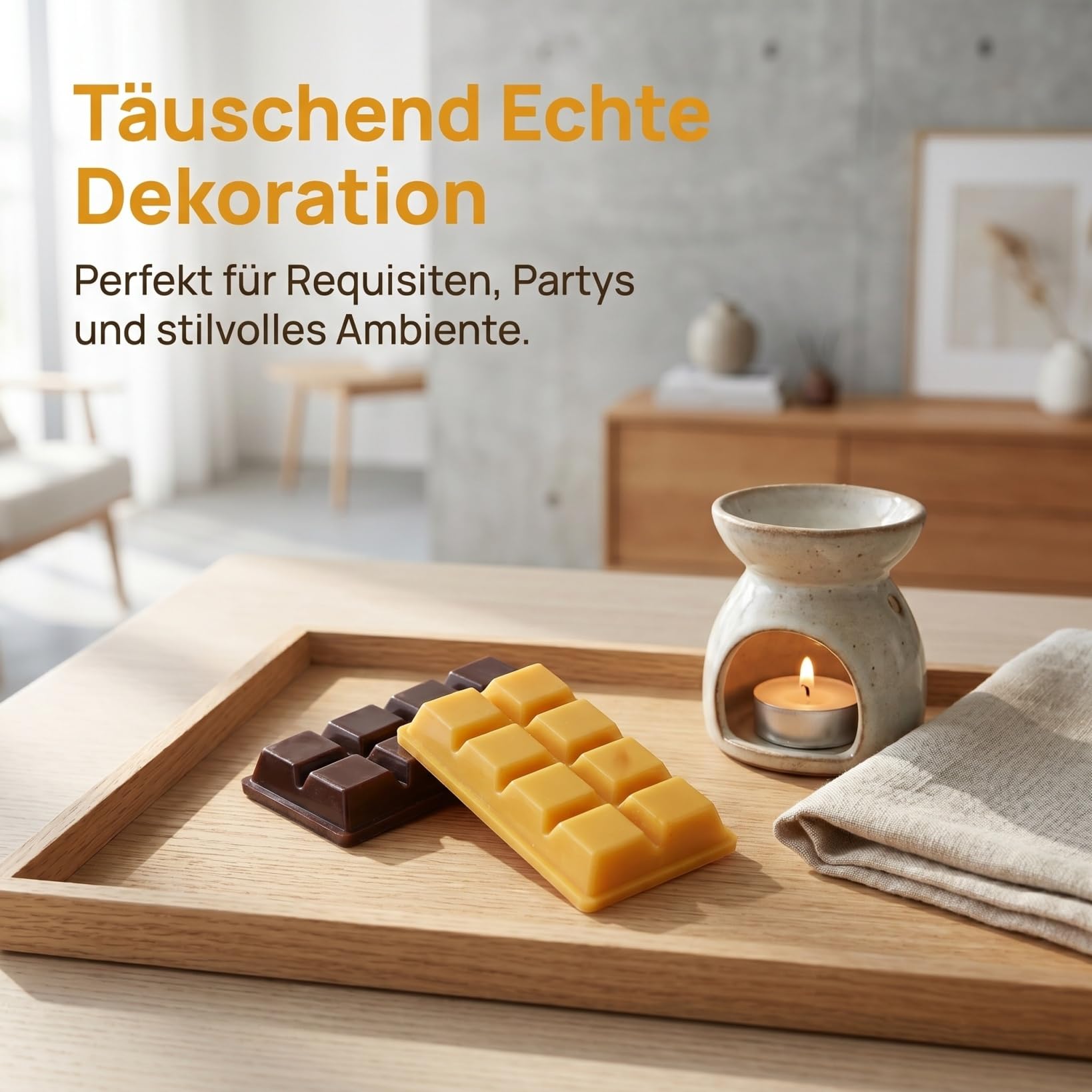 Toyvian Set di 4 modelli realistici di cioccolato finto in resina ingannevole Veri Cioccolati Per Casa delle Bambole E Giochi Di Ruolo Colori Caffè &