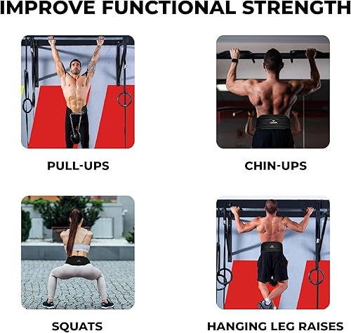 Miniatura 7 de Cinturón de inmersión con cadena cinturón de dominadas con peso, cinturón de peso de inmersión, cinturón de levantamiento de pesas para dominadas,