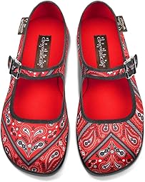 Hot Chocolate Design Chocolaticas Funky Canvas Women's Mary Jane Flat Shoes