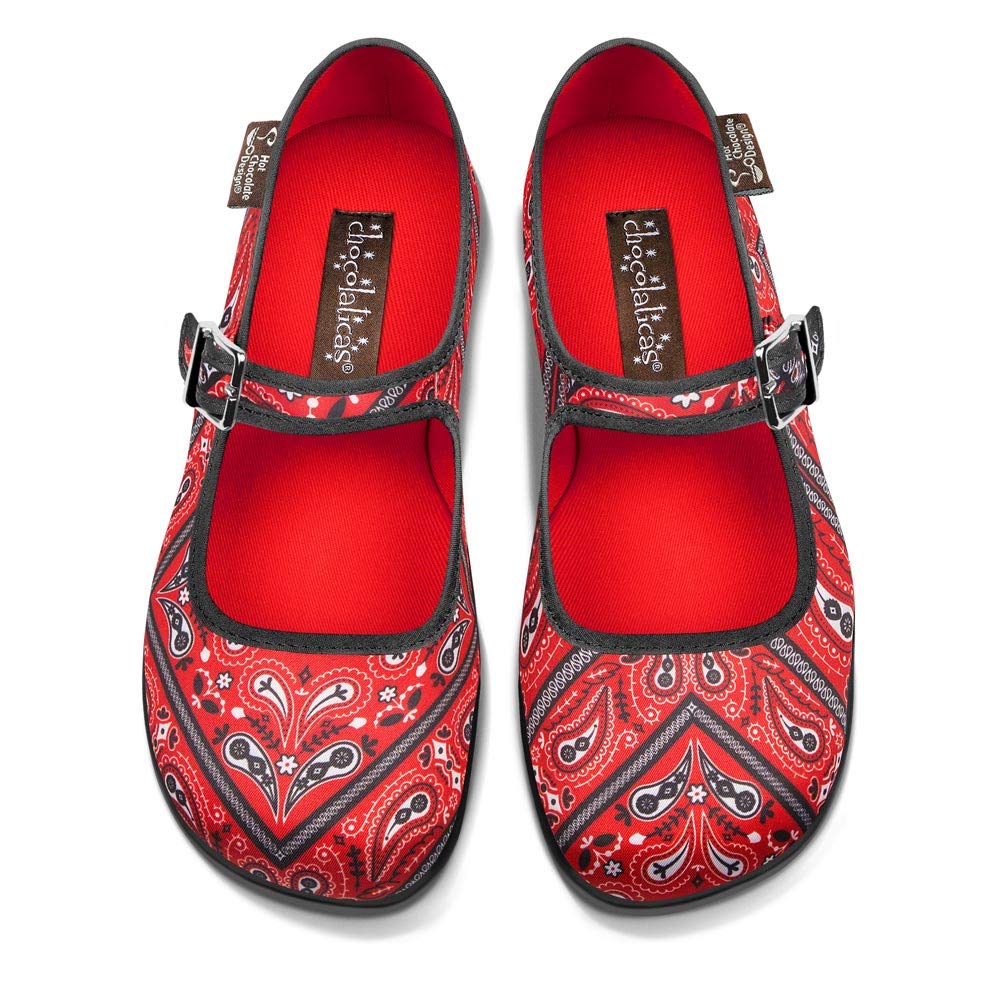 Hot Chocolate Design Chocolaticas Funky Canvas Women's Mary Jane Flat Shoes
