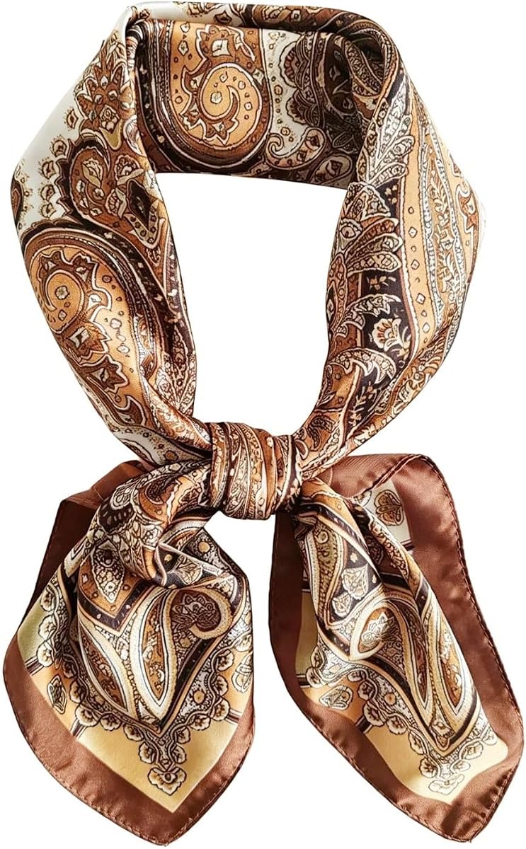 27"Satin Head Scarf Silk Like Hair Scarf Head Scarves for Women Purse Scarf