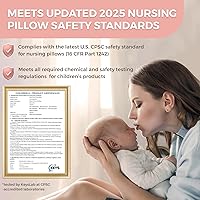 Vista 3 de PILLANI Nursing Pillow, Breastfeeding Pillows for Enhanced Safety & Comfort for Mom & Baby, Removable Cotton Cover, Adjustable Waist Strap