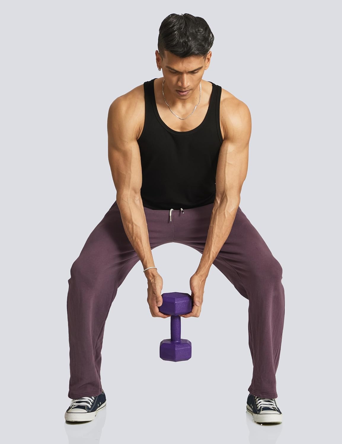 Ouber Men's Ribbed Gym Tank Top Fitness Workout Muscle Sleeveless Bodybuilding Shirt - Image 6