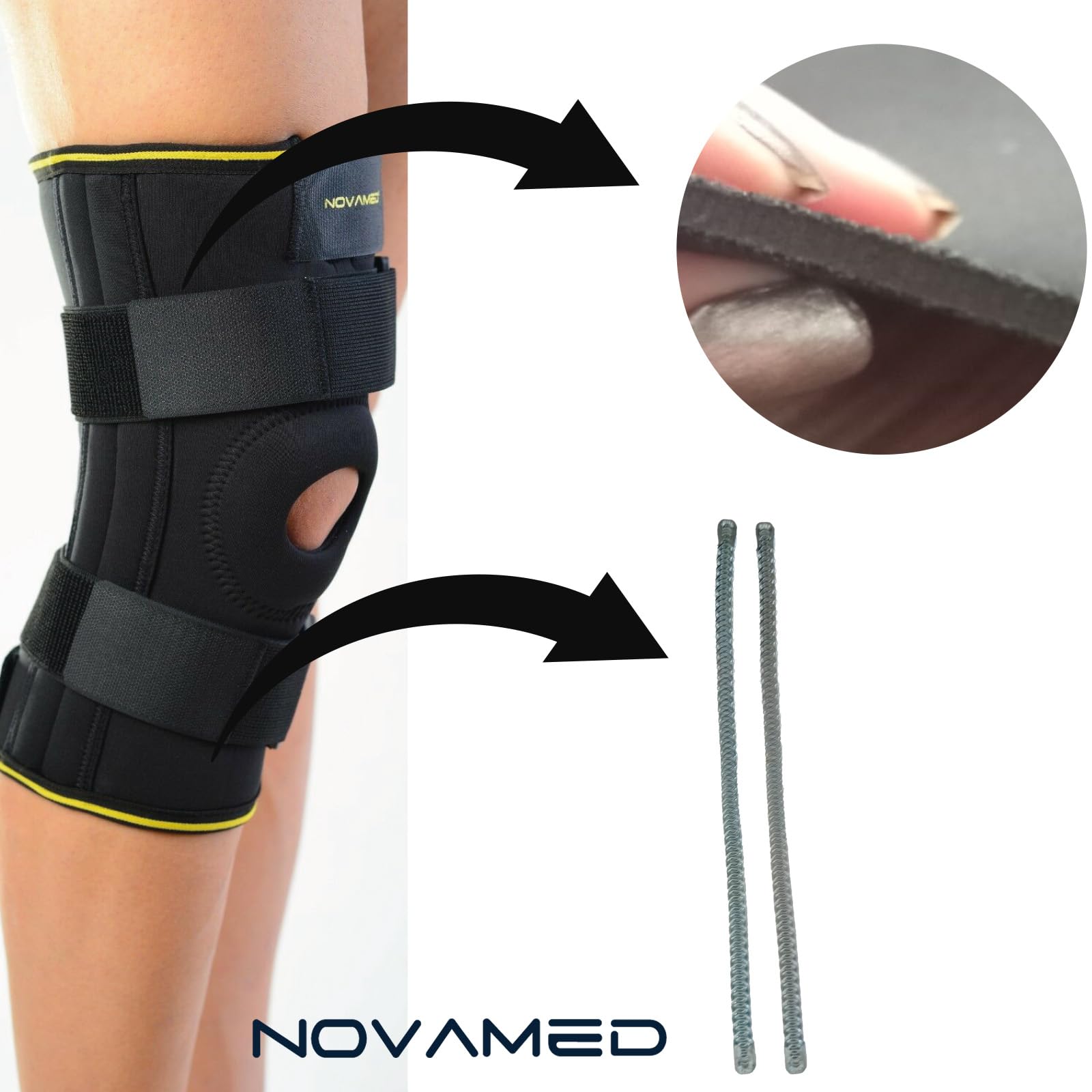 NOVAMED Knieschoner mit Bänderunterstützung (M)