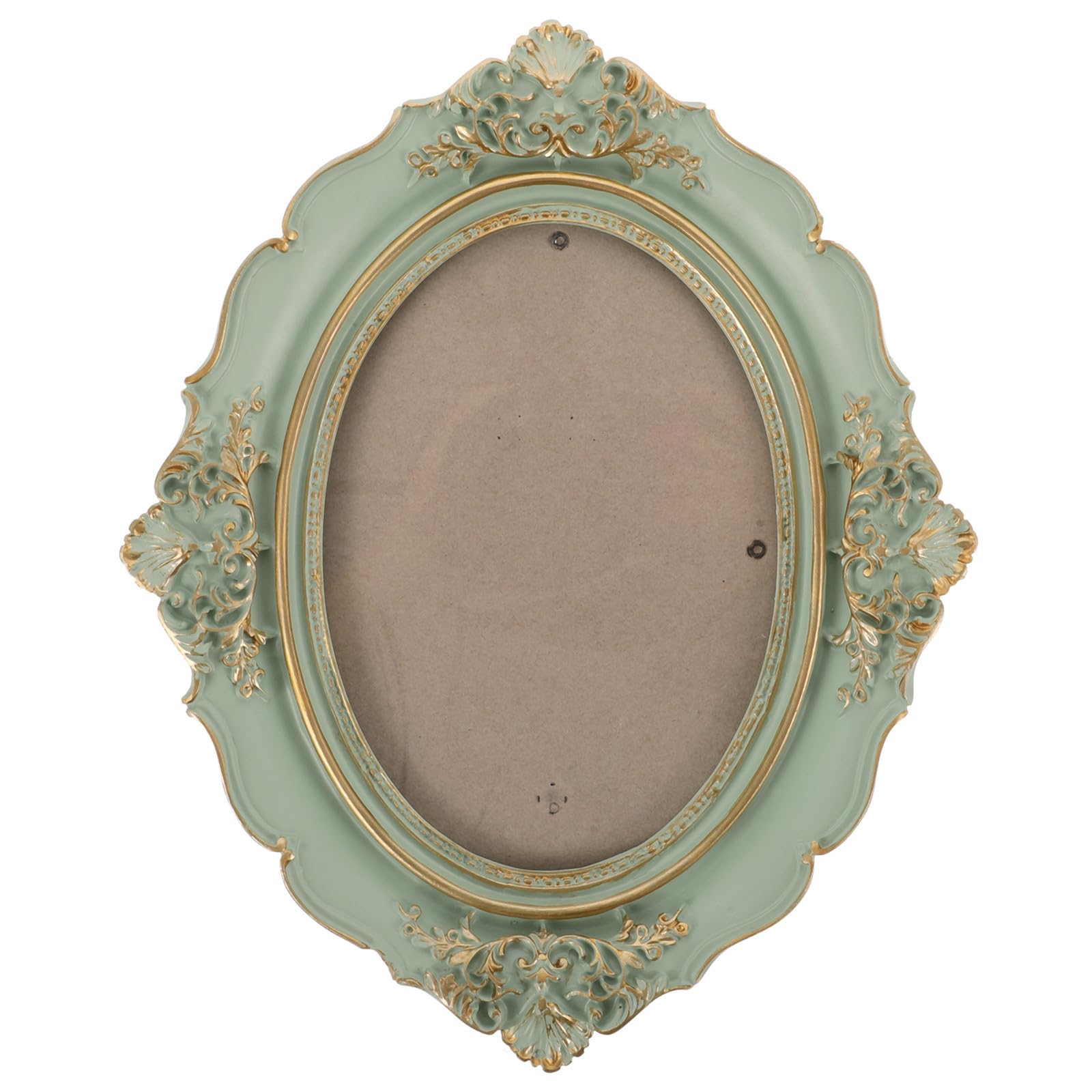 Cadre photo décoratif ovale de 17,8 cm moulé en résine de haute quality
