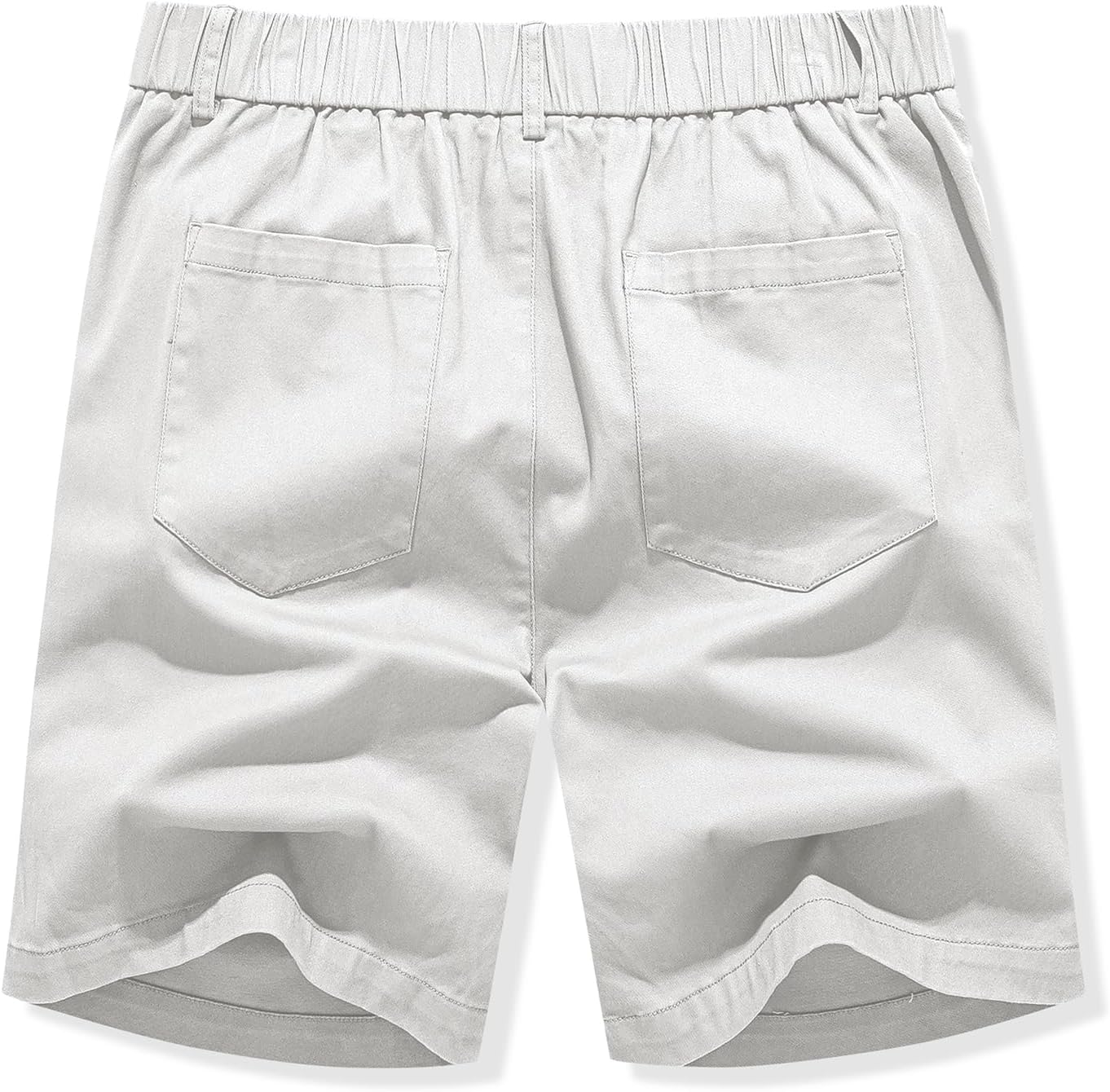 JMIERR Men's Classic-Fit 7" Chino Short Summer Stretch Waist Cotton Twill Casual Dress Shorts with Pockets - Image 8