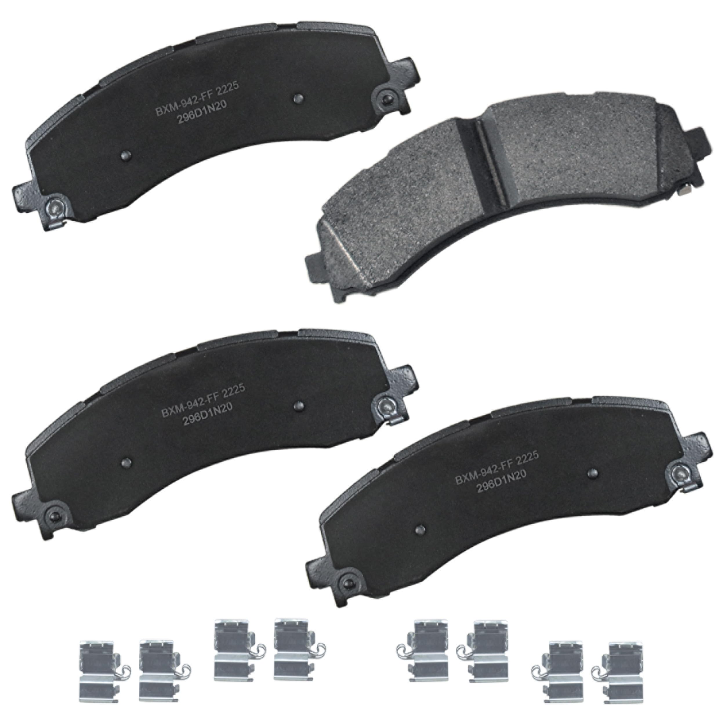 Bendix Premium SBM2225 Semi-Metallic Rear Brake Pads for Ram 2500 2023-2019, 3500 2023-2019, 4000 2020-2019