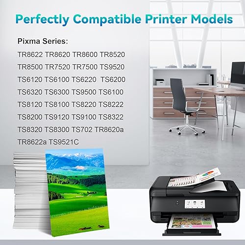 Miniatura 10 de Cartucho de tinta compatible con 280XXL 281XXL PGI-280 CLI-281 para Canon 280 281 XXL para usar con PIXMA TR8600 TS9500 TR8622 TR8622a TR8620 TS700