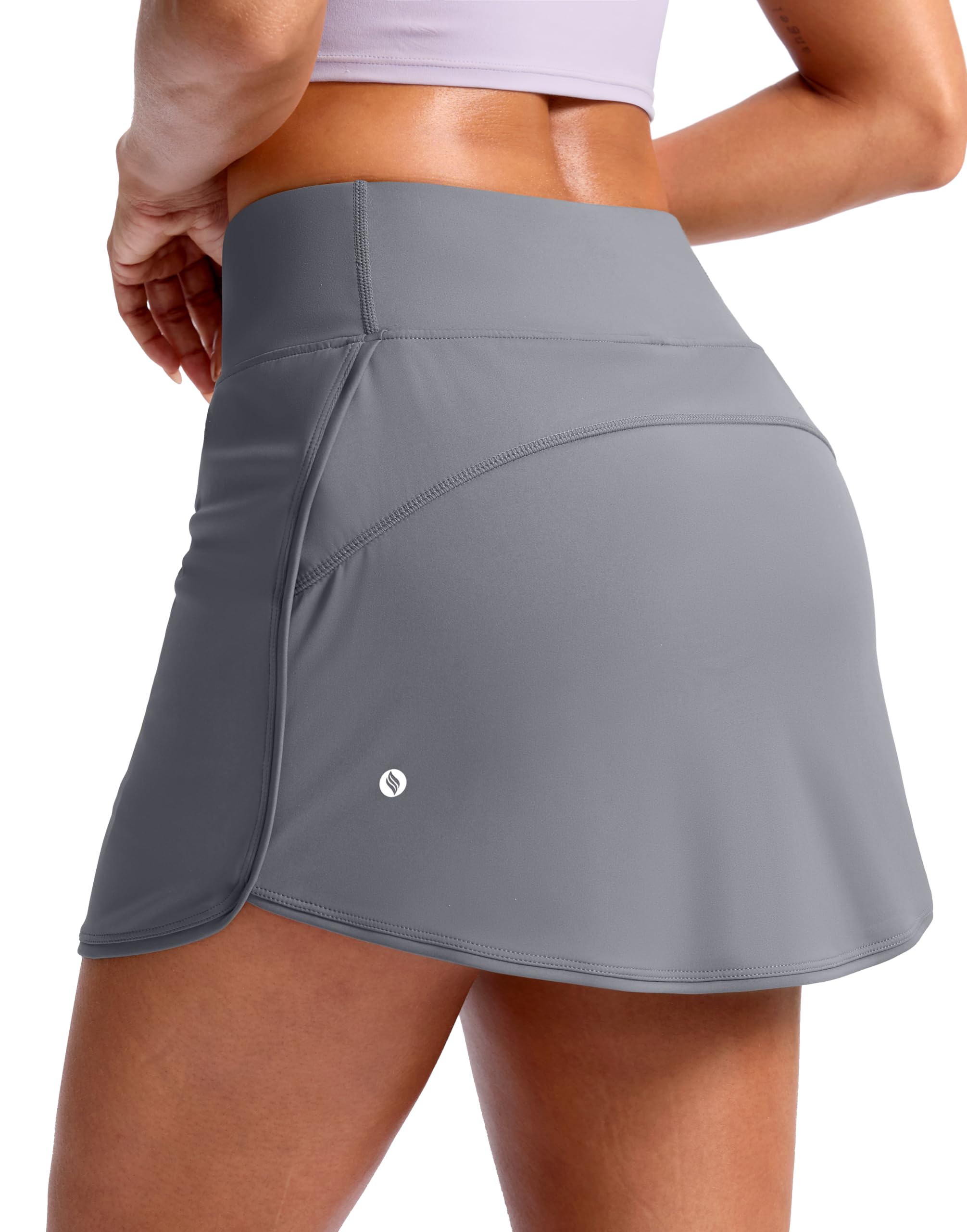 SANTINY Skorts for Women with Pockets High Waisted Golf Skirts