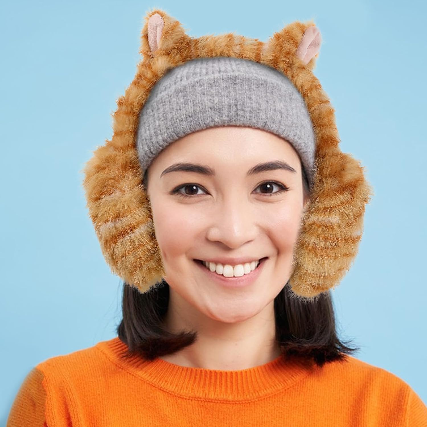 Luxshiny Ear Muffs Plush Cartoon Foldable Warmth for Boys image 5