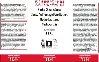 Sysco Classic Nacho Cheese Sauce 1 Litre
