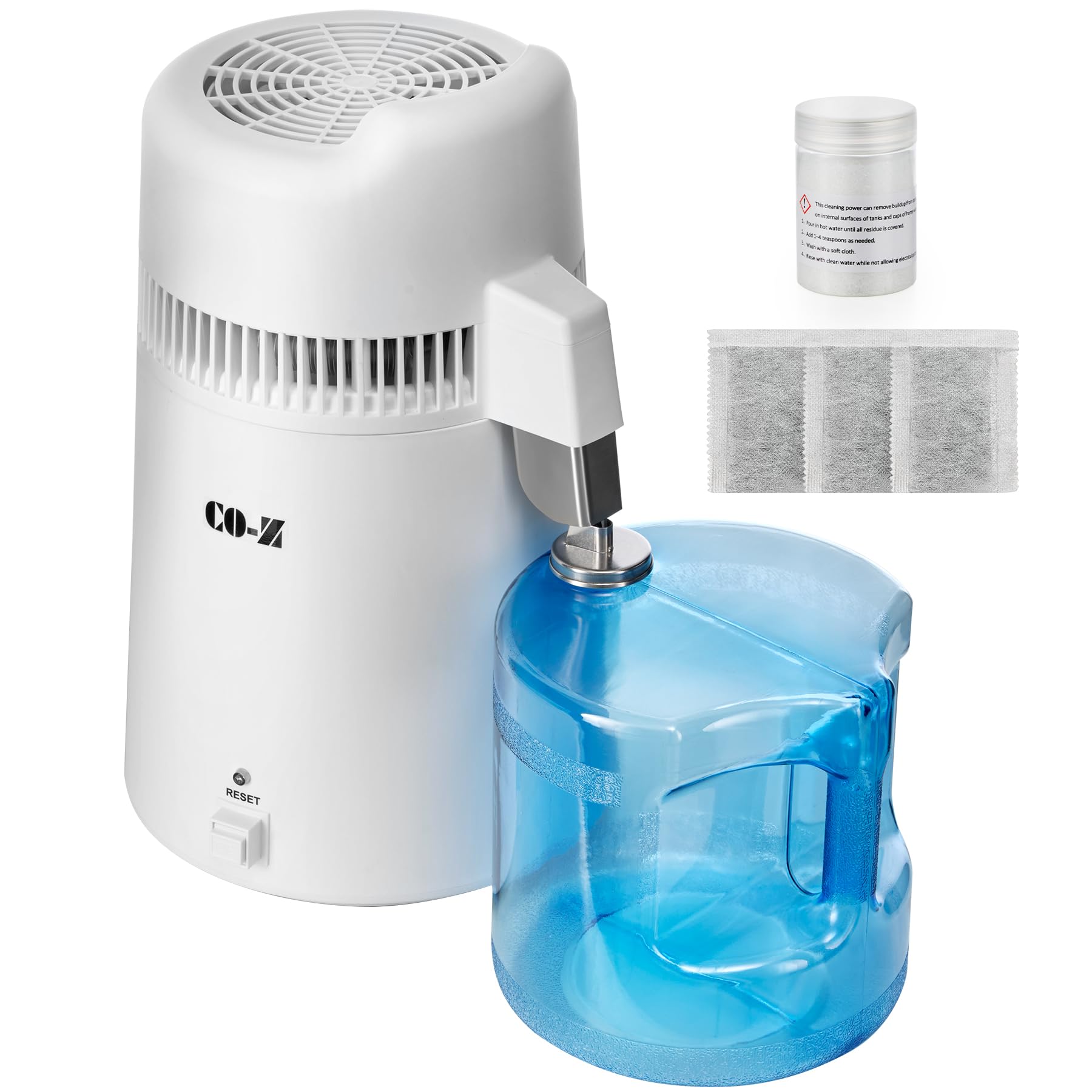 CO-Z 6L Water Distiller, 900W Pure Distilled Water Machine with Jug,Electric Water Distillion for Home Water Distilling,Countertop Distiller for Kitchen or Lab