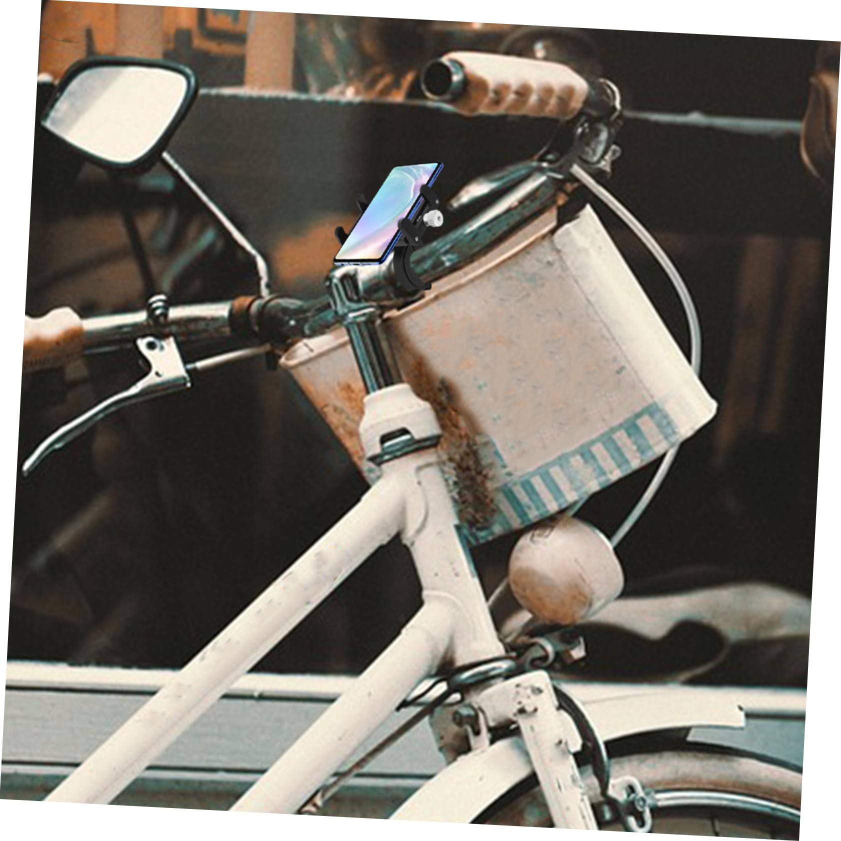 INOOMP Porta Cellulare Staffa per Smartphone Supporti per Telefono Supporto per Telefono per Mountain Bike Supporto per Telefono da Ciclismo Porta Telefono Lega di Alluminio