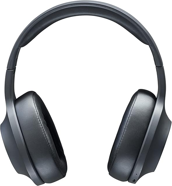 Nokia E1200 Essential Wireless Headphones, On-Ear Headphones with Foldable Headband, Bluetooth 5.0 Compatible, 40Hrs Wireless Playtime, Black