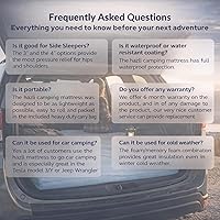 Vista 7 de Hazli Matrix AirCell - Colchón enrollable de espuma viscoelástica para adultos, tapete portátil de espuma para dormir, colchoneta de dormir