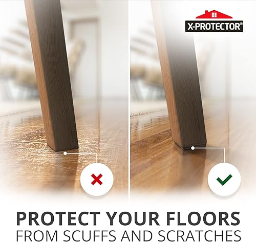 Miniatura 5 de X-Protector - 16 almohadillas antideslizantes para muebles, 2 pulgadas, patas de goma autoadhesivas para muebles, protectores de piso, almohadillas