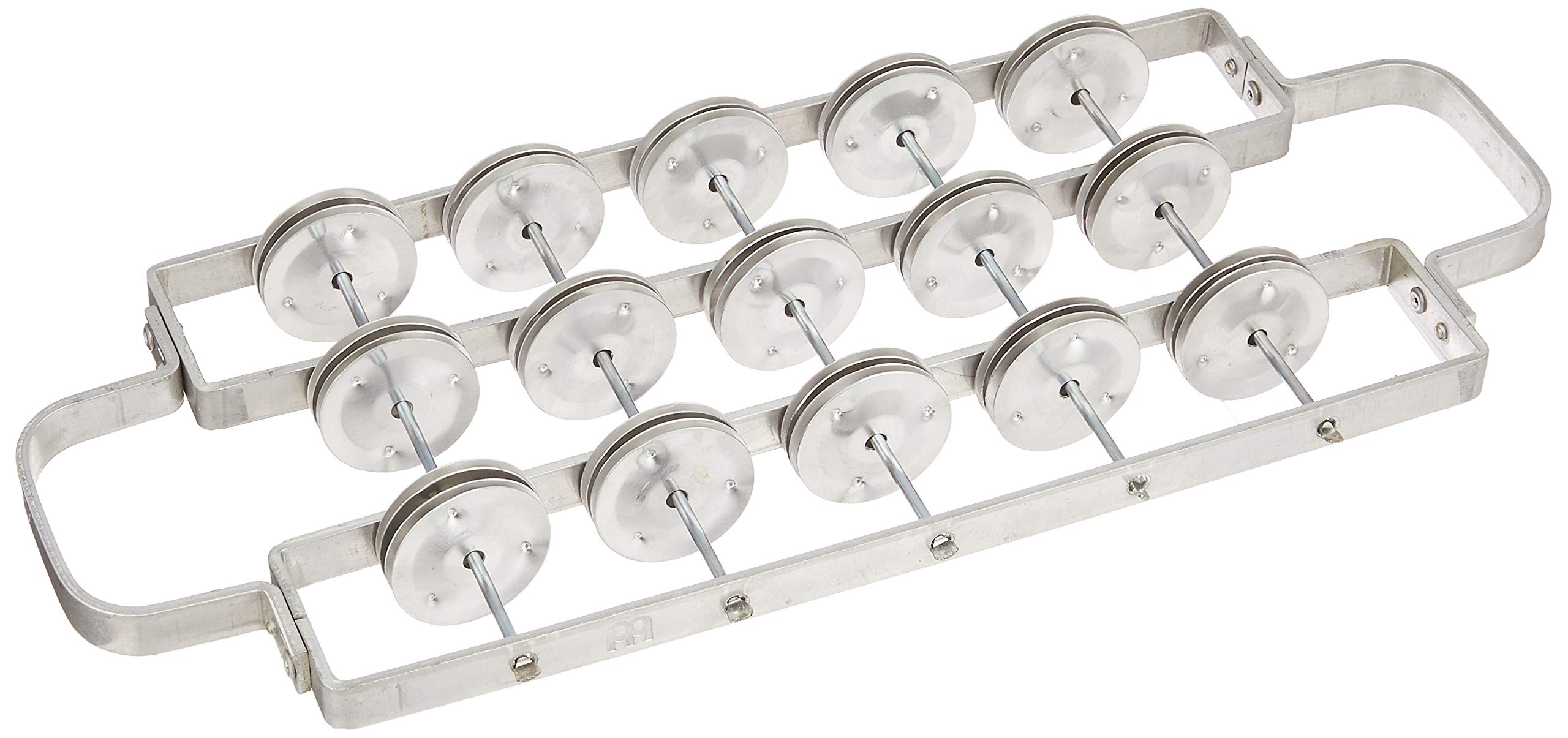 Meinl Percussion Aluminum Rocar Instrument - Medium-Large Samba Jingle Instrument - Aluminum, Silver (RC2-M)