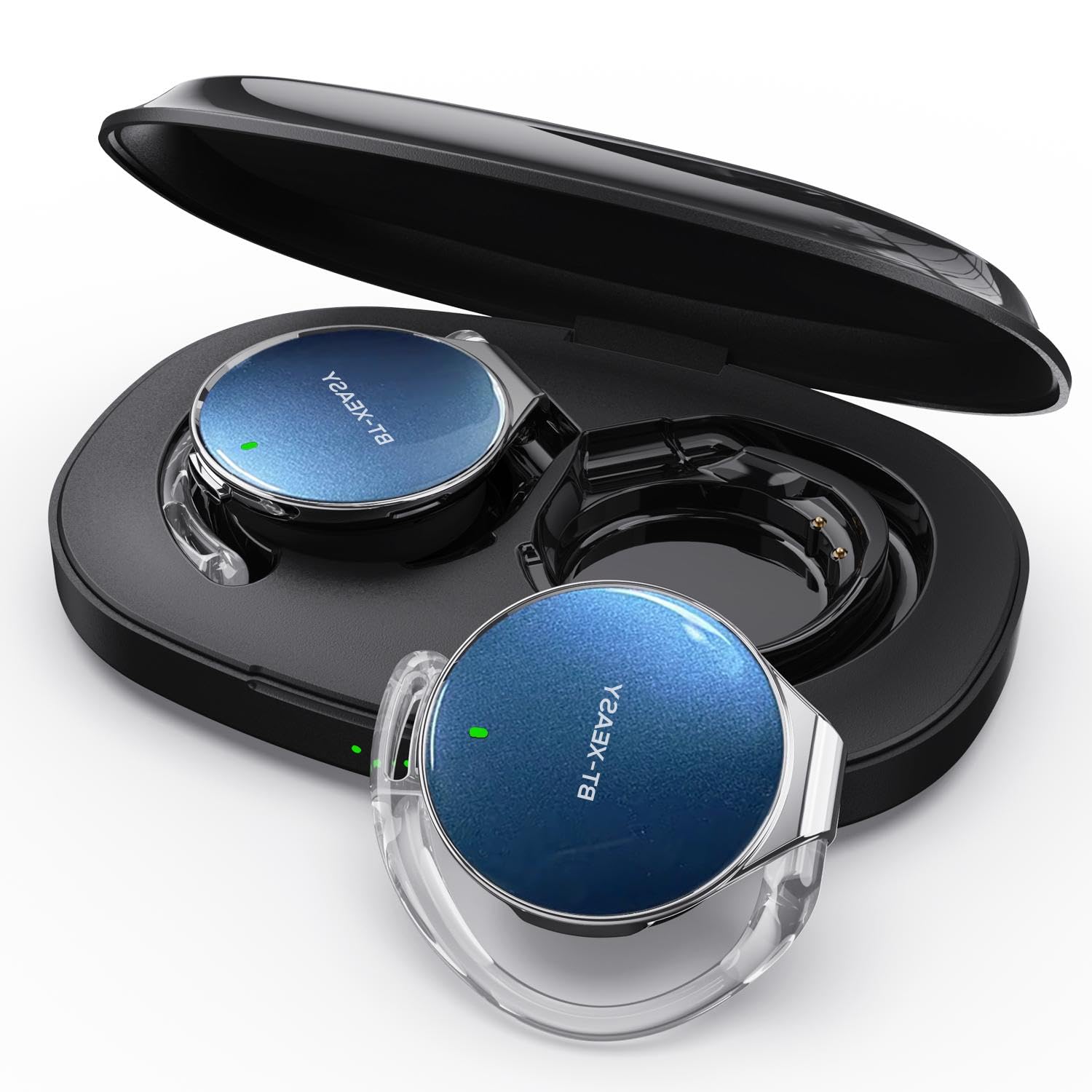 Micool Open-Ear Headphones Bluetooth V5.3, On Ear Headphones Wireless with Earhooks, Ear Clip On Earphones, Sports Headset Bluetooth with 4