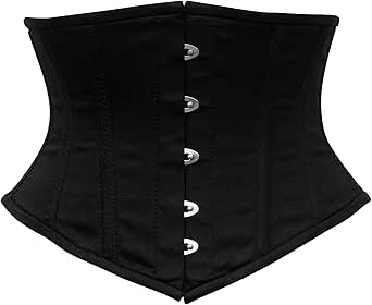 Hi-GERMANWEARS Dames Underbust Black PVC Steel Boned Body Waist Shaper Hi-GERMANWEARS Dames Underbust Black PVC Steel Boned Body Waist Shaper