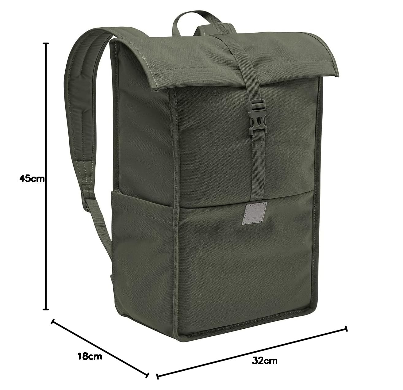VAUDE City-Rucksack Coreway 20l, wasserabweisend & leicht – Khaki