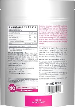 NeoCell Biotin Beauty Soft Chews | 30 Chewables | 10000mcg | Hair, Skin & Nails | Acai Berry Flavor
