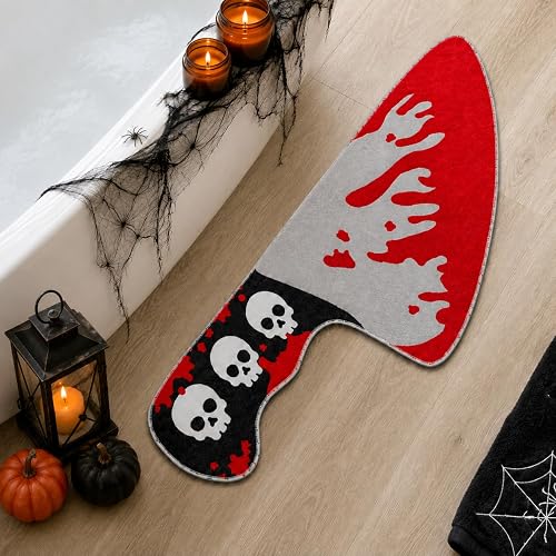 Scream Knife Bathroom Rug, Halloween Bath Rug, Halloween Bath Mat,