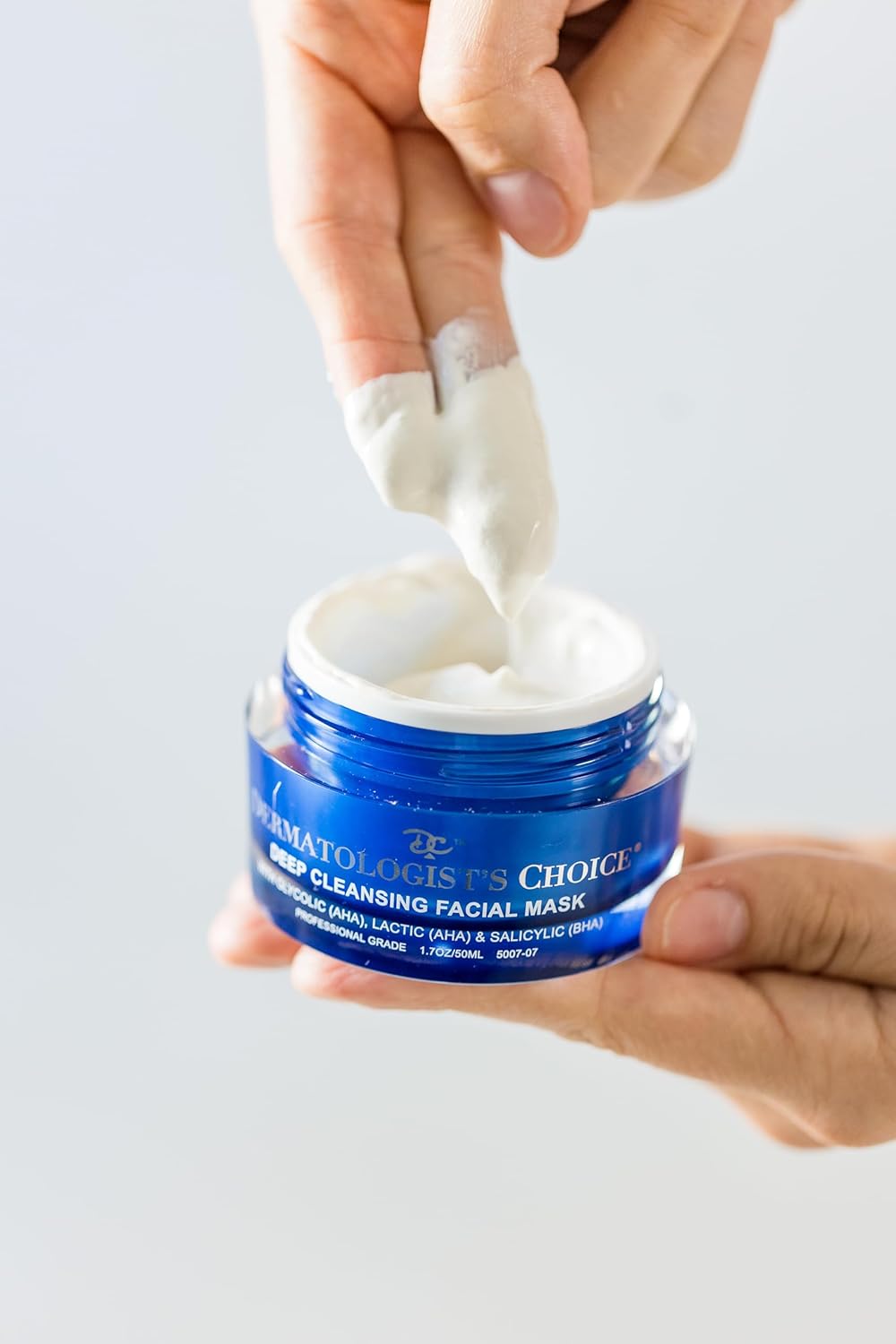 Dermatologist's Choice Deep Cleansing Mask With AHA, BHA, and Detoxifying Clay For Clogged Pores, Excess Oil, and Dull Skin