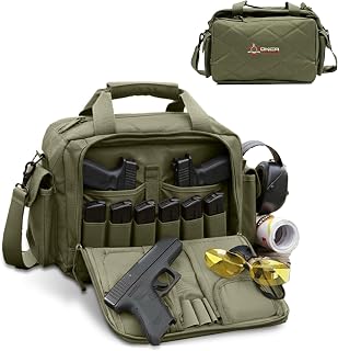 Orca Tactical Compact Pistol Range Bag with Lockable YKK Zippers (16 x 11 x 9 Inches)