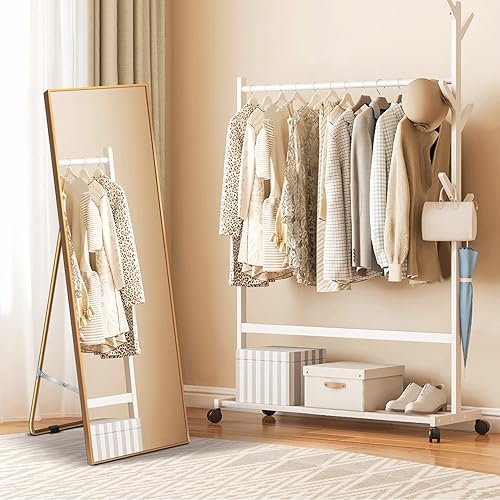 Miniatura 2 de LOVESPEJO Espejo de cuerpo completo de 65 x 22 pulgadas, espejo de cuerpo completo para colgar de pie e inclinado contra la pared, espejo de cuerpo