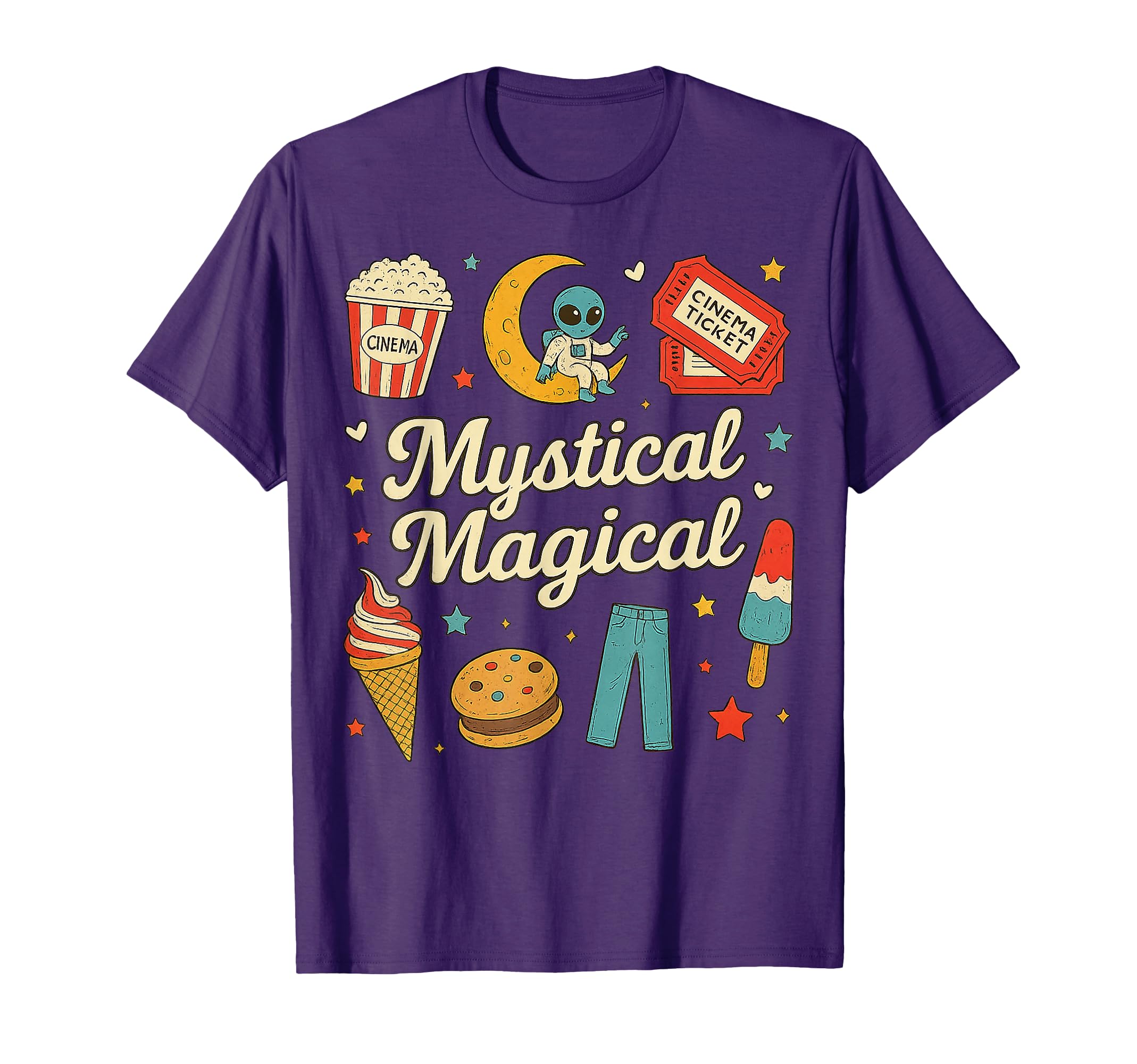Photo 1 of Whimsical Dreams Mystical Space Aesthetic Graphic Tee
