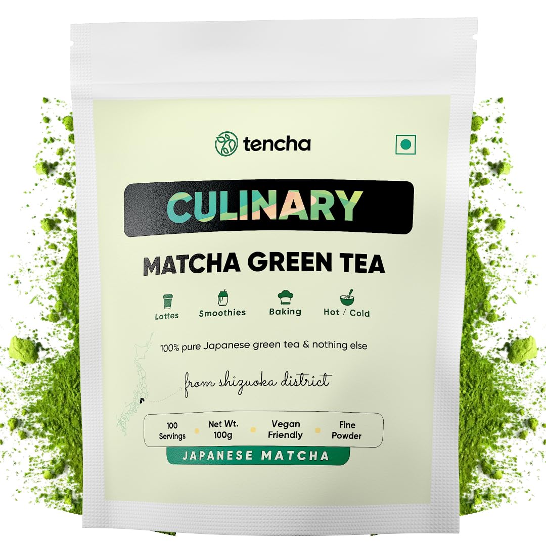 Tencha Culinary Matcha | Pure Japanese Matcha Green Tea Powder | Sourced from Shizouka, Japan | Vegan | No Artificial Sweeteners | 100 GM, Pack of 1 (B0CH377PWG) Amazon Price History, Amazon Price Tracker