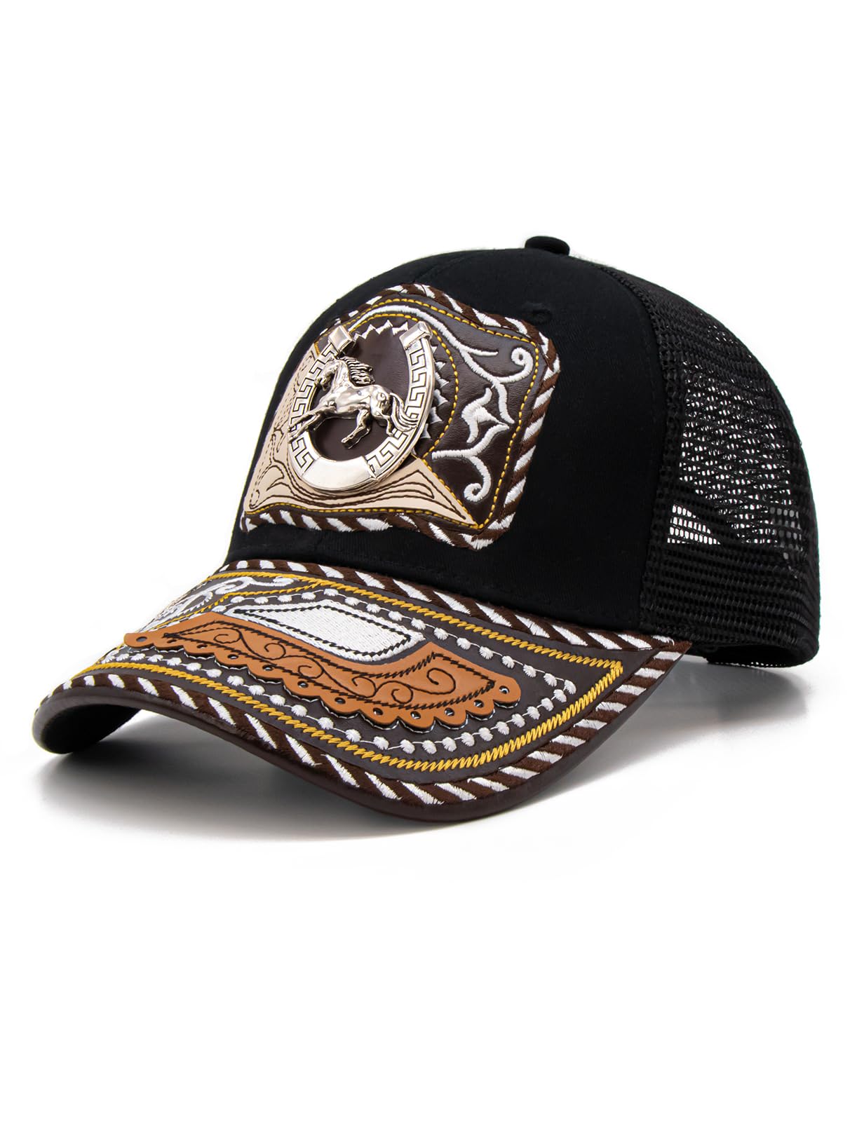 TOPACC Western Trucker Hat for Men Women Cowboy Country Hat Snapback Cap