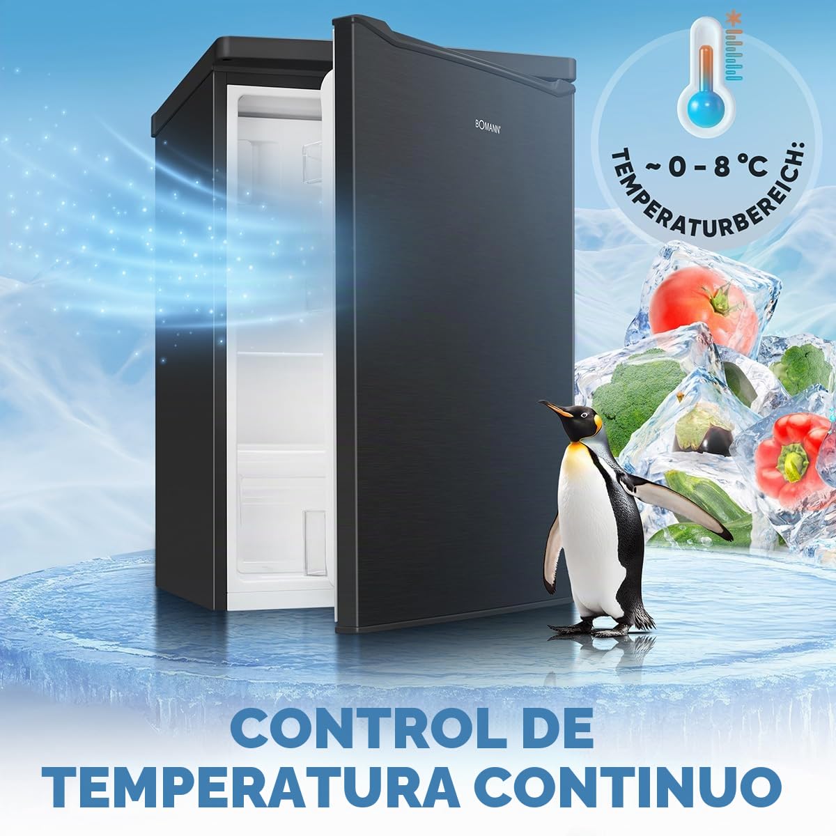 Réfrigérateur 109L Noir Bomann KS7251-Noir