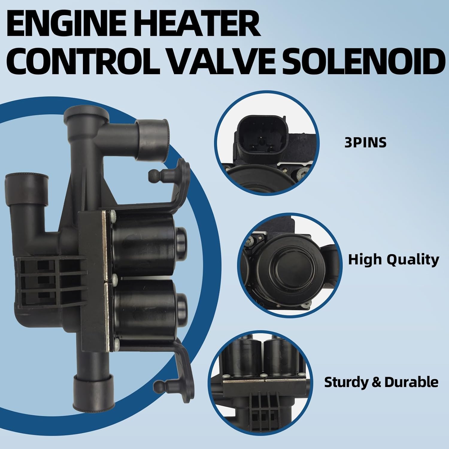 MITZONE Heater Control Valve Compatible with BMW 2012-2016 528i 2011-2016 535d 535i 550i 2013-2018 640i 650i 2009-2015 750i 750Li 740i 740LD 740Li 3.0/4.4L Replace 64119310349